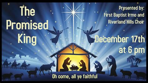 The Promised King Christmas Cantata , First Baptist Irmo, Lexington, 17 ...