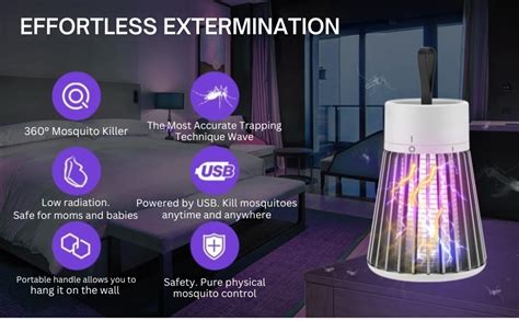 DEVADECOR Dirty Bug Killer Mosquito Repellent Lamp with USB Charging ...