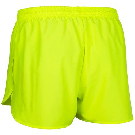 Men's Neon Yellow 3" Half Split Shorts – BOA