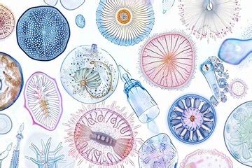 Bacteria or protozoa seen under a microscope microscopic unicellular ...