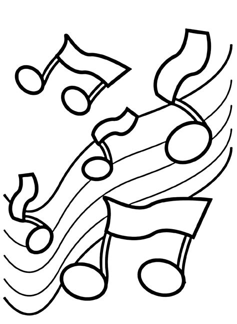 Music Notes Coloring Pages Printable 的图像结果
