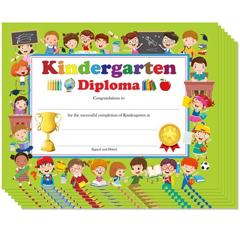 Buy 35 Pieces Kindergarten Diploma, Colorful Kindergarten Graduation ...