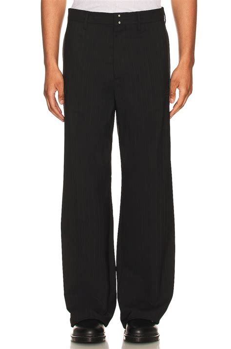 MM6 Maison Margiela Pinstripe Pants in Black | REVOLVE