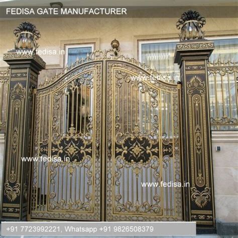 Boundary Wall Design With Gate Front Gate Designs For Houses Simple ...