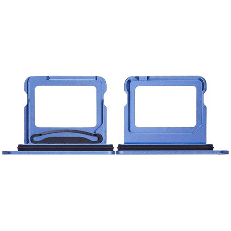 Dual Sim Card Tray Compatible For iPhone 16 / 16 Plus (Ultramarine)