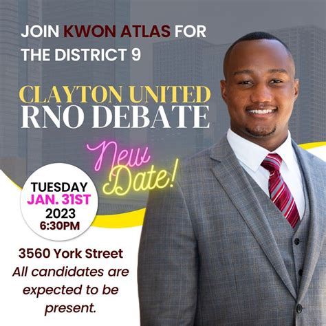 Clayton United RNO Candidate Forum, 3560 N York St, Denver, CO 80205 ...