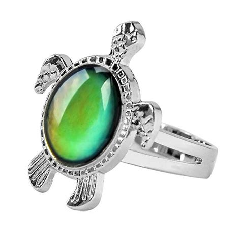 Sea Turtle Mood Ring For Boys And Girls With Color | Desertcart INDIA