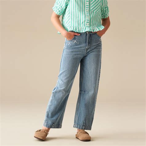 Angel & Rocket Girls Solid Blue Cotton Jeans