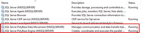SQL Server 2019 Poly Base 的图像结果
