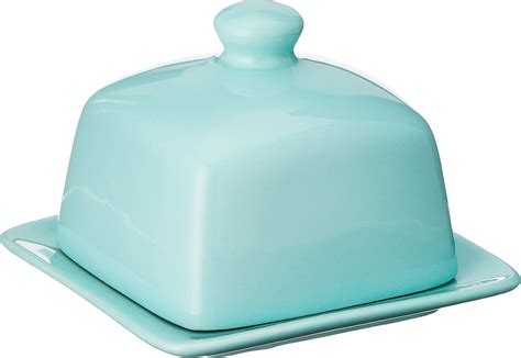 Amazon.com | NAGU Mini Square Butter Dish with Lid, White Procelain ...