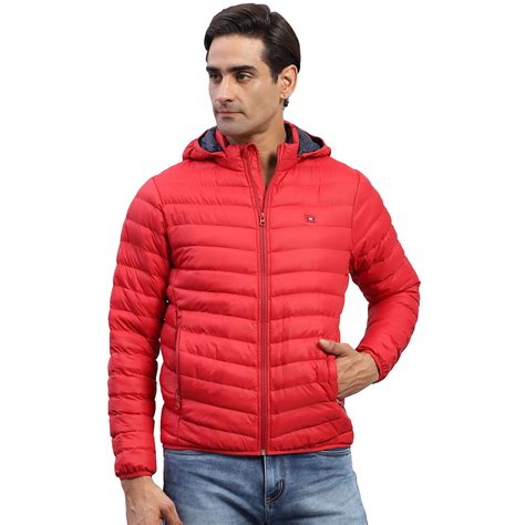Buy Monte Carlo Mens Solid Red Hooded Full Sleeve Jacket (224261792-1 ...