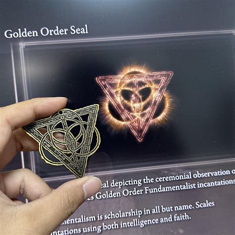Golden Order Seal by Elden Ring，pendant - Etsy