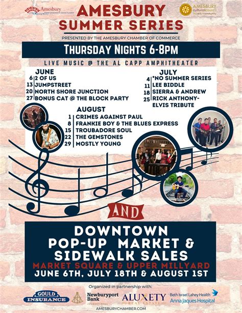 Summer Series with Pop-Up Market & Sidewalk Sales, Al Capp Amphitheater ...