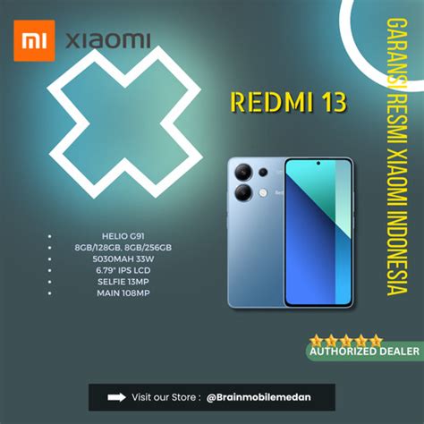 Jual HANDPHONE XIAOMI REDMI 13 8GB/128GB 8GB/256GB - 8GB/128GB - Kota ...