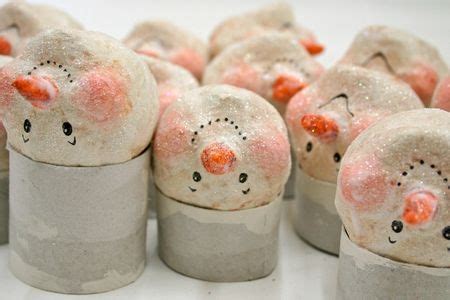 Paper Clay Snowman Tutorial 的图像结果