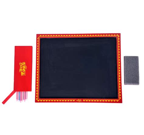 Buy Desi Toys Wooden Slate in Red - Hamleys