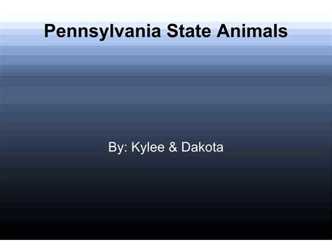State animals slide | ODP