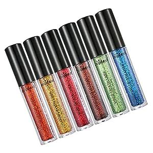 Phenovo Set of 6 Liquid Glitter Shimmer Eyeshadow Dust Temporary ...