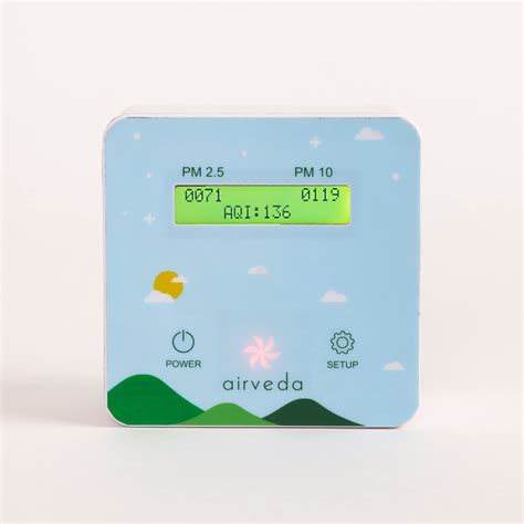 Airveda Sky - PM2.5 PM10 Air quality App-Enabled Monitor with Visual ...