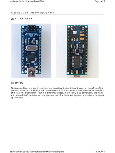 Arduino Nano Data Sheet 的图像结果