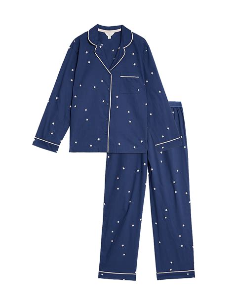 Buy Pure Cotton Star Print Pyjama Set at Marks & Spencer