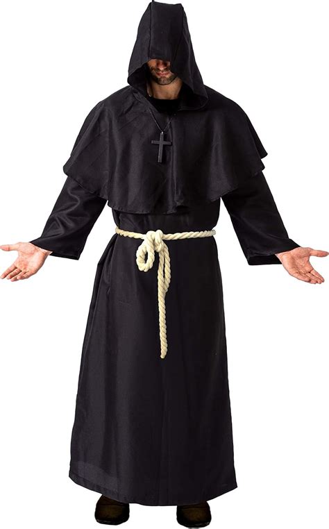 Buy Spooktacular Creations Adult Medieval Hooded Monk Cloak Renaissance ...
