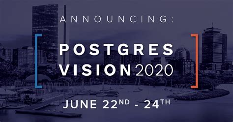 Postgres Vision 2021 的图像结果