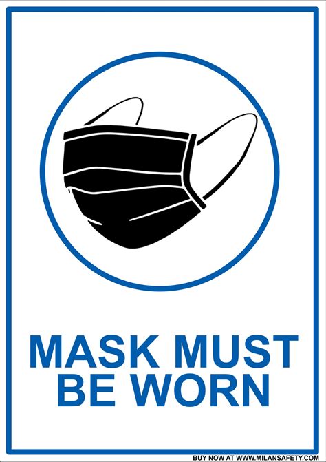 Mask must be worn signage – Milansafety