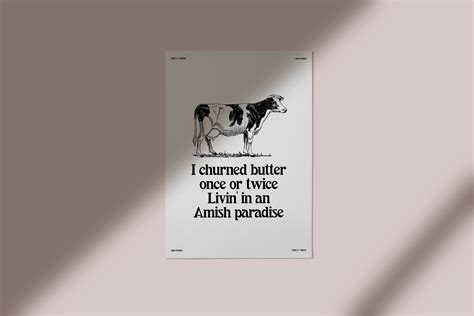 Weird Al Yankovic - Amish Paradise Lyrics Wall Art | Song Lyrics ...