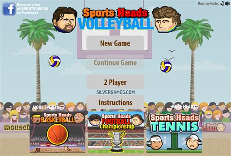 Sports Heads: Volleyball - เล่นออนไลน์กับ SilverGames