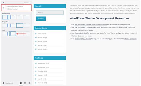Image result for Customize Sidebar Layout