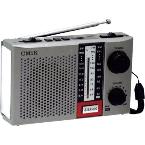 CMIK MK-938 Retro Φορητό Ραδιόφωνο Επαναφορτιζόμενο Ασημί | Skroutz.gr