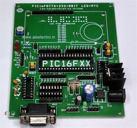 PIC 40pin Project Board with LCD | Saravana Electronics