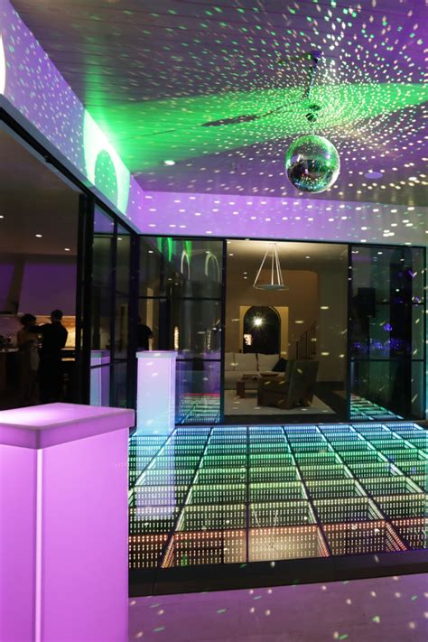 Home Party with LED Dance Floor, LED Furniture Rental and Disco Ball in ...