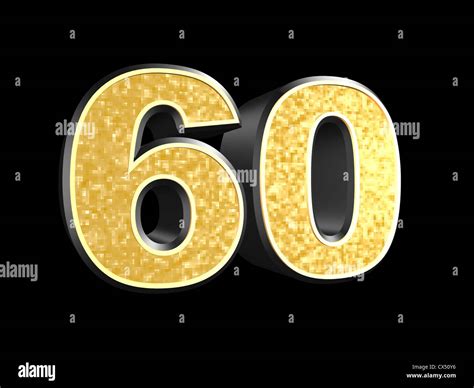 Golden number - 60 Stock Photo - Alamy