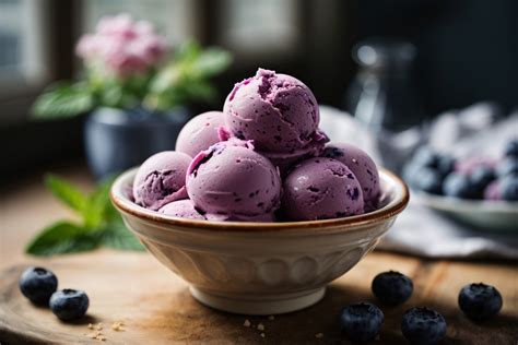 Blueberry Ice Cream Free Stock Photo - Public Domain Pictures