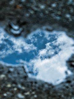 Download wallpaper 240x320 sky, clouds, reflection, blur old mobile ...