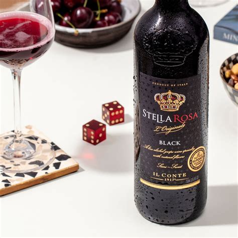 Stella Rosa Black Semi-Sweet Italian Red Wine (750 ml) Delivery or ...