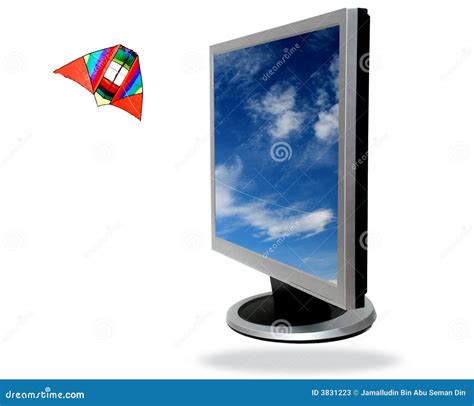 Flat Computer Screen Stock Image 的图像结果