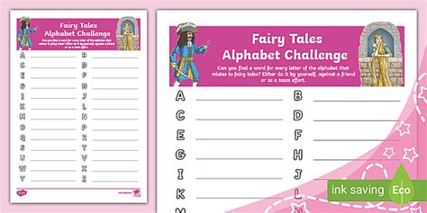 Fairy Tales Alphabet Challenge