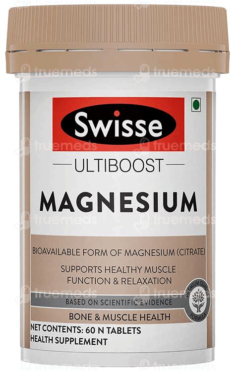 Swisse Ultiboost Magnesium Tablet 60 - Uses, Side Effects, Dosage ...