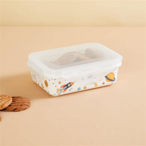 Buy Glee Space Multicolour Printed Melamine Rectangular Cookie ...