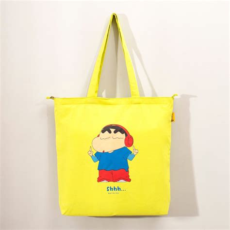 Shinchan: No Noise Zipper Tote Bag – Thela Gaadi