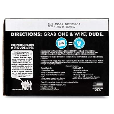 DUDE Wipes - Flushable Wipes - 8 Pack, 336 Count - India | Ubuy