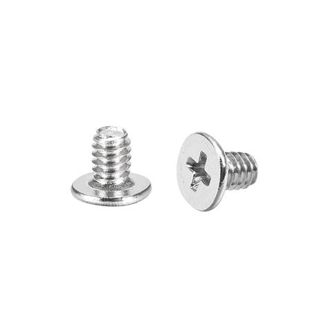 uxcell M2x3mm Phillips Screw Fastener Silver Tone Flat Head for Laptop ...