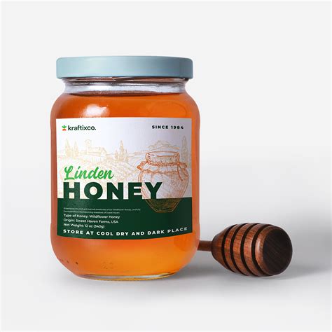 Honey Jar Labels – Custom Printed Food Stickers | Kraftix Digital