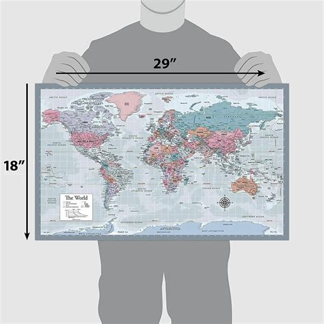 Laminated World Map 的图像结果