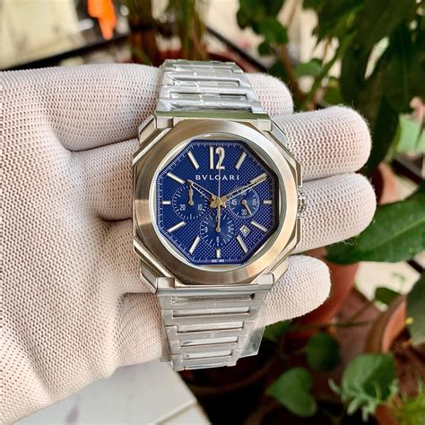 BVL Octo Roma Blue Chronograph Quartz – ShahStore