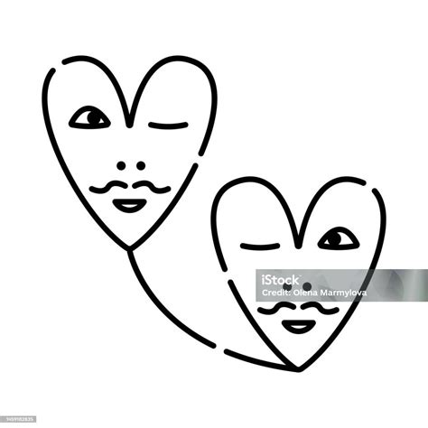 Two Gays Love Line Icon Stock Illustration - Download Image Now - Adult ...