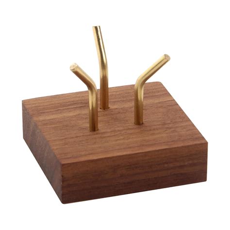 MERISHOPP Brass Arm Display Stand Sphere Holder Square Base for Rocks ...